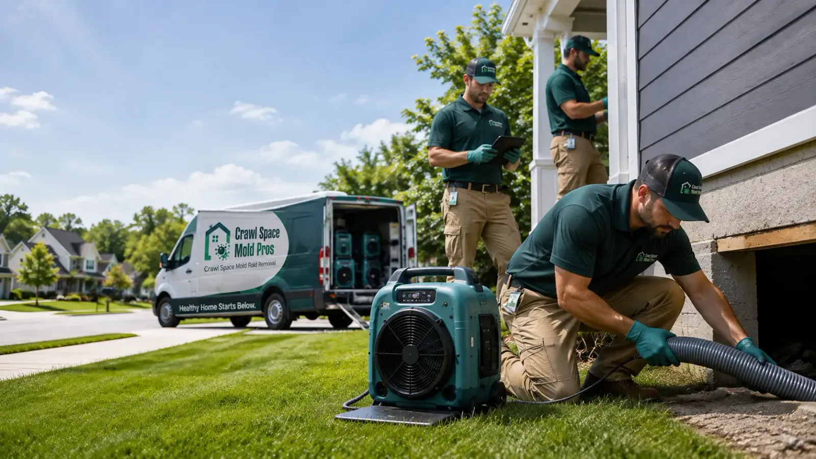 Crawl Space Mold Removal in Shambaugh, IA